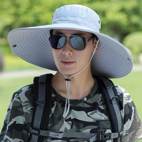 Peicees Super Wide Brim Sun Hat for Men and Women, Fishing Bucket Hat, Safari Cowboy Hat