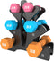 Portzon Weights Dumbbells, Set of 2 Neoprene Dumbbells, 10 Color Options, Anti-Slip Hex Shape