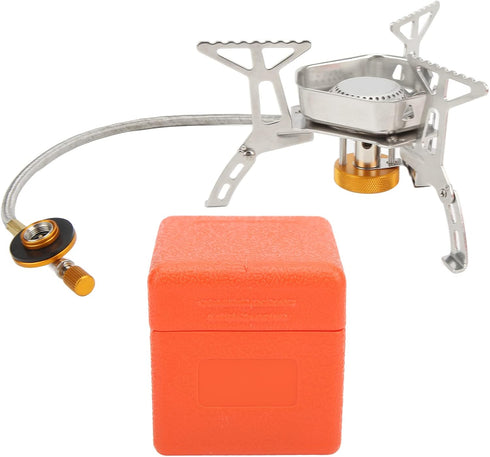 Portable Backpacking Stove, Foldable Windproof Outdoor Camping Stove, Honeycomb Hot Pot, Propane Burner