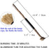 Fire Starter Survival Kit with Larger Ferro Rod, Striker Lanyard, 3in Long Flint and Steel, Multifunctional Bag