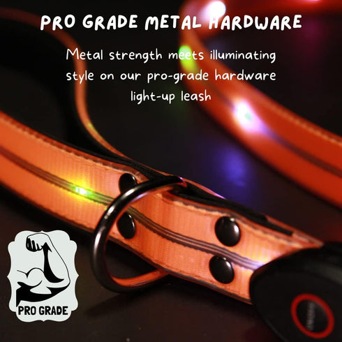 LED Dog Leash for Safe Evening Walks, High Visibility Light Up Leash, 6 Foot New Version for Dogs