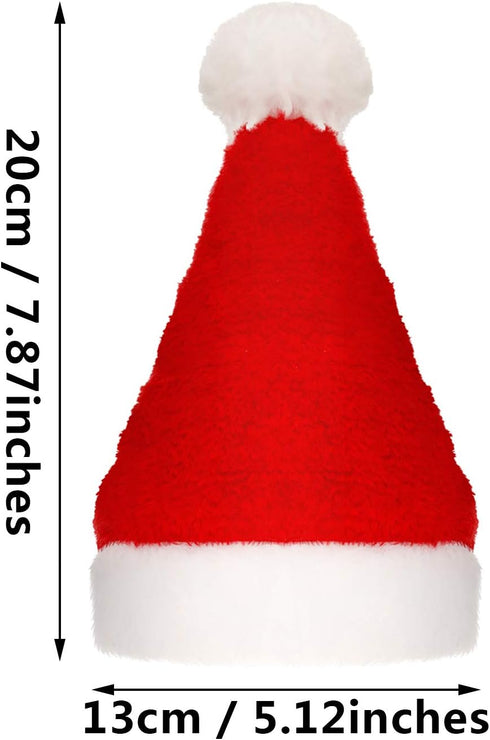 4 Pieces Dog Santa Hat Christmas Pet Hats - Costumes for Dogs and Cats Christmas Supplies