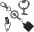 Snooker Cue Chalk Box with Retractable Key Ring, Billiard and Pocket Pool Chalk Bag
