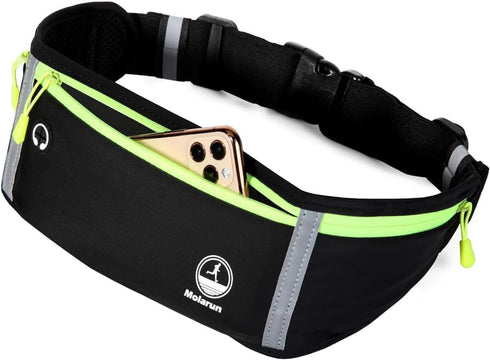 Slim Running Belt Fanny Pack - Exercise Waist Pack for Running Hiking Cycling Workout