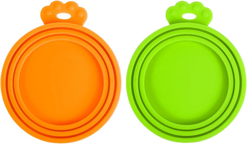 PetBonus 2 Pack Silicone Pet Can Cover Lids, Universal Size for Dog Cat Food, BPA Free, Dishwasher Safe