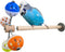 PERSONALIZED Perch Toy with Rotating Balls for Birds, Budgies, Budgerigars, Parakeets, Parrots,