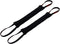Redline K9 Bundle of 2 French Linen Dog Tug Toys (3" x 10") | 2 Handles | BLACK