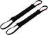 Redline K9 Bundle of 2 French Linen Dog Tug Toys (3" x 10") | 2 Handles | BLACK