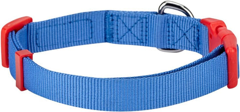 Blueberry Pet Adjustable Bowtie Dog Collar, Patriotic Spirits France Flag, Handmade Jacquard Weave Fabric, Small