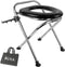 BLIKA Portable Toilet for Camping, 350LBS Stainless Steel Foldable Camp Travel Toilet