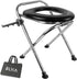 BLIKA Portable Toilet for Camping, 350LBS Stainless Steel Foldable Camp Travel Toilet