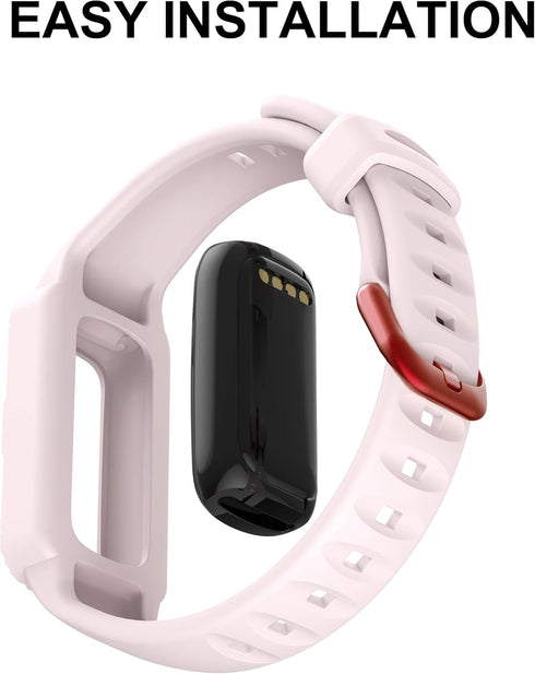GELISHI Band for Fitbit Luxe, Waterproof Sports Band with Rugged Bumper Case for Women Men (TPU Wristband)