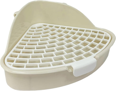 Chinchilla (1) Small Animal Corner Litter Box, Cage Potty Trainer for Hamster, Rabbit, Guinea Pig, Ferret, Gerbil