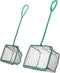 Pawfly Aquarium Fish Net with Soft Fine Mesh - Square Net with Braided Metal Handle for Cleaning Fish Tanks