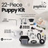 PupLuxe 22 Piece Puppy Starter Kit - Black Dog Training Kit, Great Welcome Gift for New Puppy Owners
