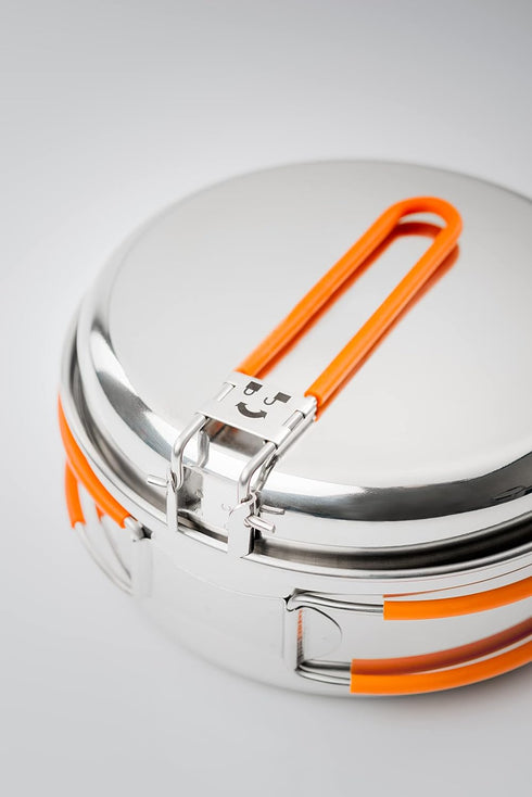 GSI Outdoors Stainless 1-Person Mess Kit for Camping and Backpacking