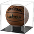 ZIGFRUIT Countertop Basketball Display Case Clear Acrylic Glass Cube Assemble Box Soccer Frame with Sports Protection