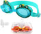 Swimming Goggles for Kids, No Leak Anti Fog UV Swim Goggles for Teens Age 3-12, Extra Ear Plugs SG7