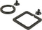 ZRDR Fish Feeding Ring, 2 Pack Black Aquarium Floating Food Feeder Circle with Flexible Lever and Suction Cup