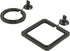 ZRDR Fish Feeding Ring, 2 Pack Black Aquarium Floating Food Feeder Circle with Flexible Lever and Suction Cup