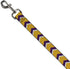 Dog Leash Chevron Weave Gold Purple White 6 Feet Long 0.5 Inch Wide