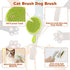 2PCS Pet Knotting Comb with 1PC Cat Brush, Dog Brush with Release Button for Shedding, Jaxbo Grooming Tool for Dogs and