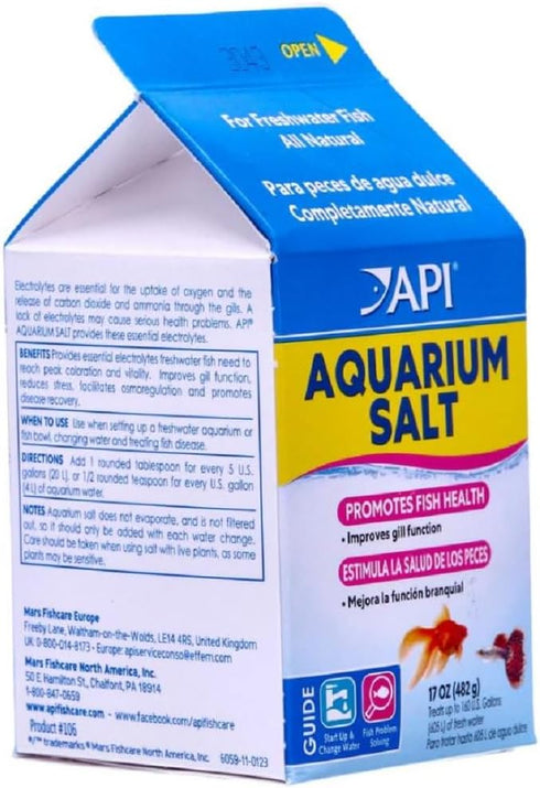17-Ounce API AQUARIUM SALT Freshwater Aquarium Salt Box