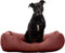 Modern Threads Luxury Dog Bed - Comfortable Tufted Velvet Cushion for Small to Large Dogs, Machine Washable, Rosewood