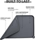 Waterproof Pet Feeding Mat with High Raised Edges, Thicker Placemats for Cat Dog Water Bowl to Prevent Spill