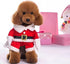 NACOCO Pet Christmas Costumes Dog Suit with Cap, Santa Claus Suit for Dogs and Cats (Red, XL)