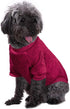 Jecikelon Dog Sweater, Soft Winter Clothing for Small Dogs, XXS XS Cat Apparel (X-Large, Wine)