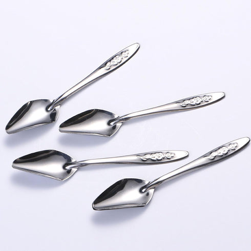 Youngy 8Pcs Bird Parrot Feeder Spoon Stainless Steel Milk Medicine Avoid Asphyxia for All Baby Bird Feeding Spoon
