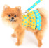 Dog Harness Dress for Small Medium Dogs, Polka Dots Tutu Skirt with Leash, Spring Summer Yellow XL Apparel