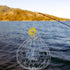 2Pcs Counterweight 7.87X7.87X7.08In Hemoton Wire Mesh Crab Trap Cage with Auto-Opening Bait Pin and Reusable Crab