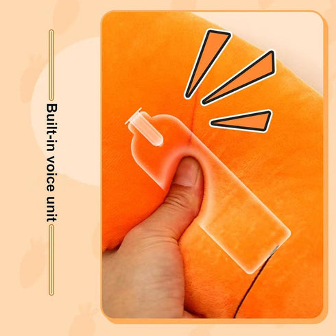 Tnyvm Pet Supplies Crinkle Dog Toy for Small, Medium, and Large Breeds, Cute Carrot with Soft Squeaker, Carrot Shape