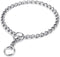 Mogoko Stainless Steel Dog Choke Chain Collar, Puppy Metal P Chain Slip Collar for Training Walking (3.5mm;22.0 Inch)