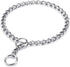 Mogoko Stainless Steel Dog Choke Chain Collar, Puppy Metal P Chain Slip Collar for Training Walking (3.5mm;22.0 Inch)