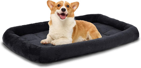 Patas Lague Bolster Dog Bed for Medium Dogs, 30''x20'', Soft Foam Sofa Pet Bed, Machine Washable
