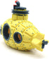 Yellow Submarine Style Bubble Maker Decoration for Fish Tank, Hiding Cave with Air Stone