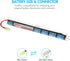Tenergy 9.6V 1600mAh Airsoft Battery NiMH Stick Battery High Performance Stick Type Batteries w/Mini Tamiya Connector