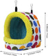 Bird Hanging Hammock - Winter Warm Plush Snuggle Pet Cave for Parrot, Lovebird, Budgie, Cockatiel (Medium)