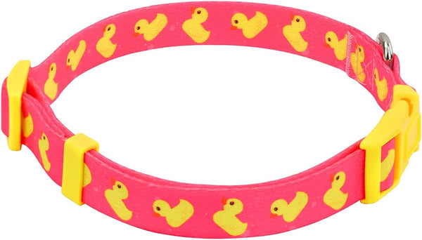 HDE Nylon Dog Collar, Adjustable Soft Puppy Collars for Small Medium Large Dogs (Pink - L)