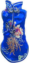 SEIS Pet Costume Tang Suit - Dog Cheongsam Satin Clothes, Chinese Style Clothing for Dogs, Pet Skirt (Blue, S)