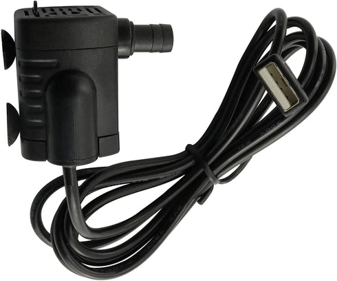 USB Water Pump Mini Submersible Pump for Aquarium Fountain, DC 3.5-9V 3W 200L/H