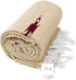 Tan/Khaki Thunderbird Thick Yoga Blanket or Throw - Made for Yoga