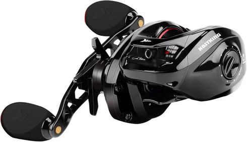 KastKing Royale Legend II Baitcasting Reel, Compact Design, 17.64LB Carbon Fiber Drag, 8 Magnet Braking System