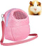 1 PCS Portable White Mesh African Hedgehog Hamster Carrier Bag | Breathable Pet Dog Handbag, Puppy Cat Travel (M)