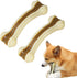 Dog Bones for Aggressive Chewers, 2 Pack Real Beef Flavor Teething Toys for Medium/Small Breeds, Durable Nylon Chew Toys
