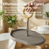 Dog Potty Tray with Handle, minandhua Indoor Puppy Potty Training Tray & Pee Pad Holder, Oval Design with Pour Spout