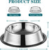 3 Packs Cat Bowls - 4.5 Inch Non-Slip Stainless Steel Small Cat Wet Food Bowl, 7 Oz Pet Feeding Bowl for Kittens and